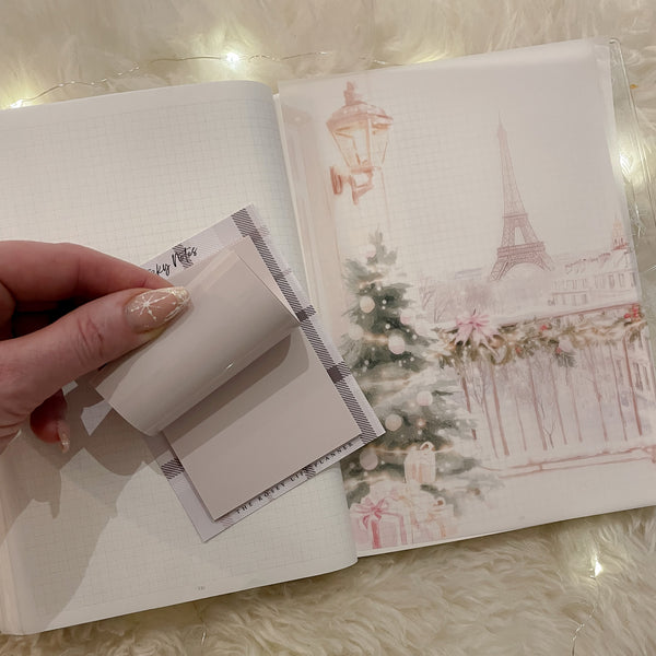 TRANSPARENT STICKY NOTES | MEMO PAD | 50 SHEETS | FROSTY BLUSH |