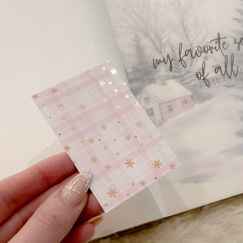 JOURNALING CARD | Pink Winter Wonderland