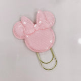 SEQUENCE MOUSE EARS SHAPE PLANNER CLIP - LIGHT PINK