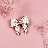 JOURNAL CLIP | PINK CHECKERED BOW | COZY FALL 2.0 COLLECTION