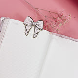 JOURNAL CLIP | PINK CHECKERED BOW | COZY FALL 2.0 COLLECTION