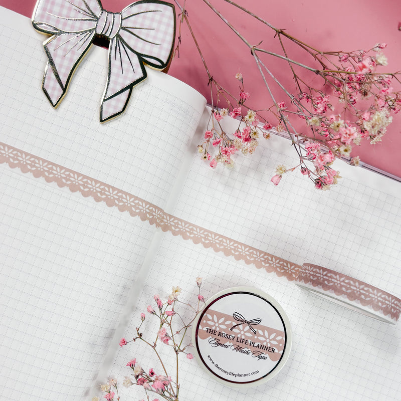 Washi Tape Beige Lace | 10 m - 1,0cm |  COZY FALL 2.0