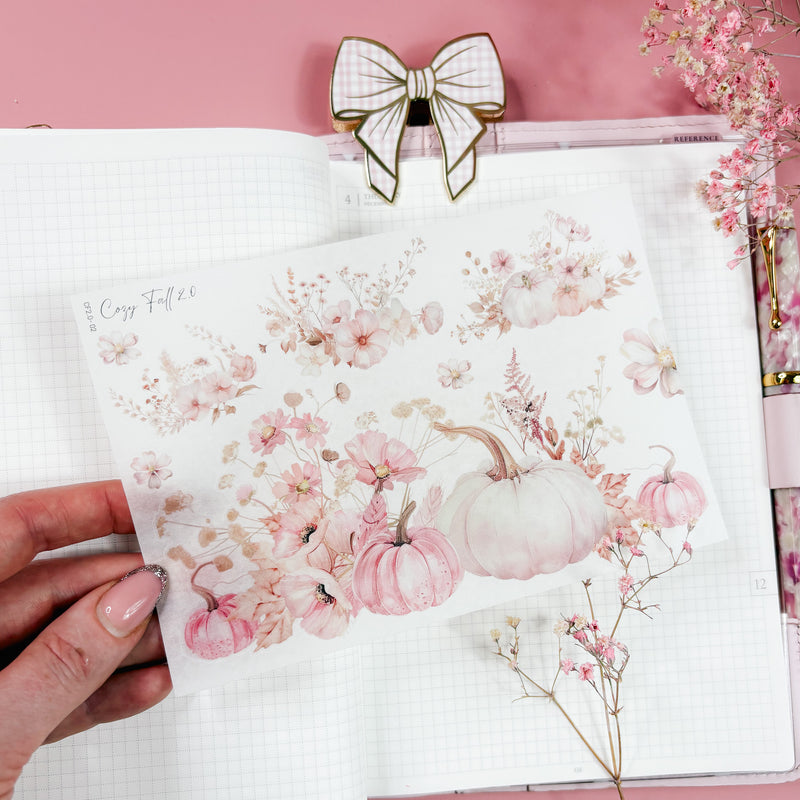 COZY FALL 2.0 COLLECTION | STICKERS 1-10 or ALL 10 BUNDLE DEAL | CLEAR MATTE