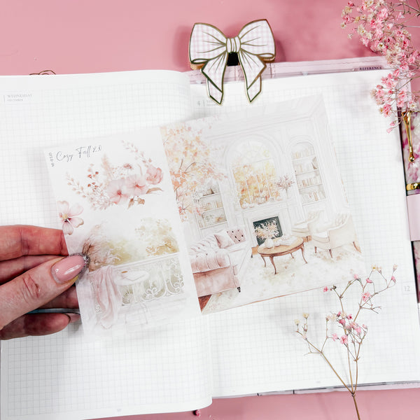 COZY FALL 2.0 COLLECTION | STICKERS 1-10 or ALL 10 BUNDLE DEAL | CLEAR MATTE