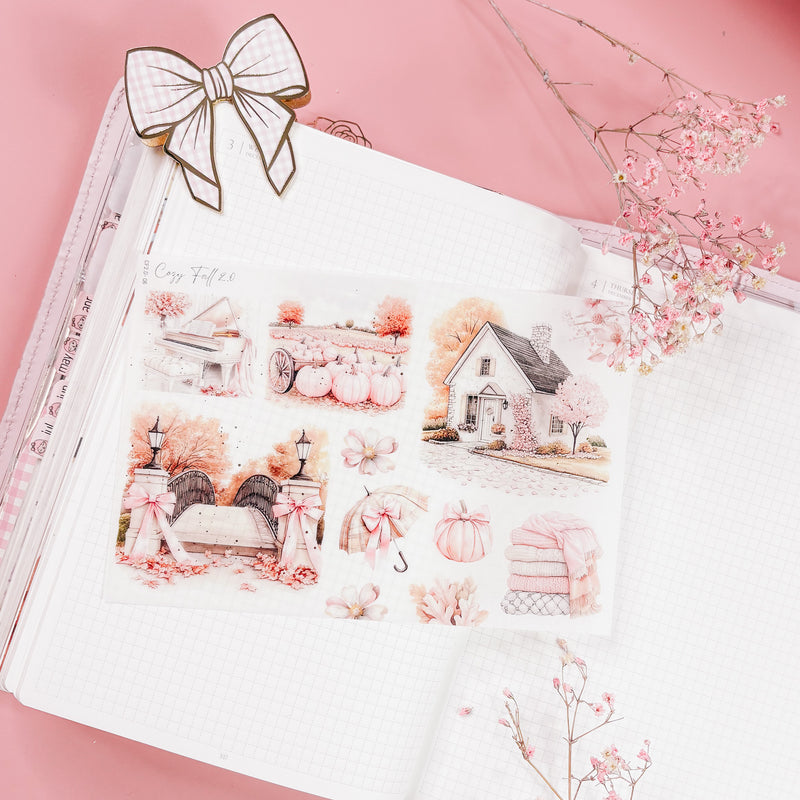 COZY FALL 2.0 COLLECTION | STICKERS 1-10 or ALL 10 BUNDLE DEAL | CLEAR MATTE