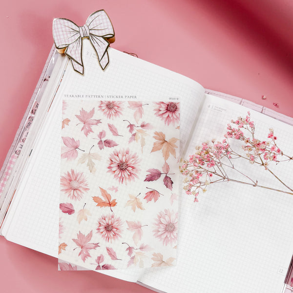 TEARABLE STICKER | SHEET 12 CLEAR | COZY FALL 2.0