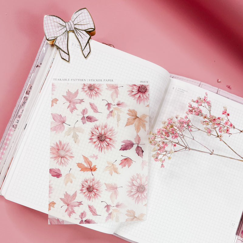 TEARABLE STICKER | SHEET 12 CLEAR | COZY FALL 2.0