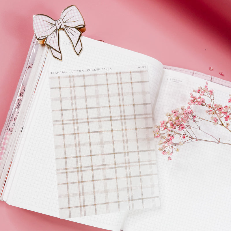 TEARABLE STICKER | SHEET 14 CLEAR | COZY FALL 2.0