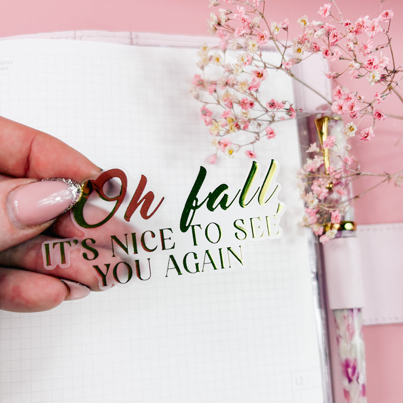 DIE CUT STICKER |  COZY FALL 2.0 COLLECTION