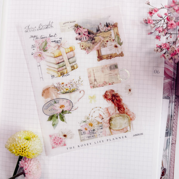 DECO STICKERS  | SHEET 2 | CLEAR/ MATTE  | JUN25 COLLECTION