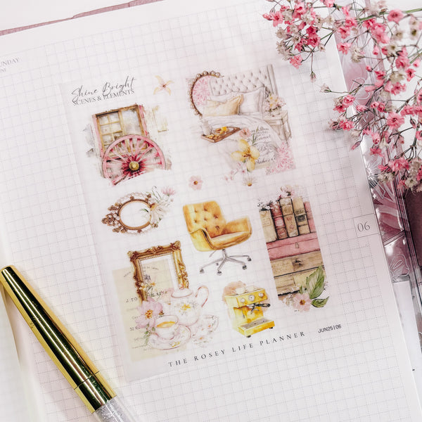 DECO STICKERS  | SHEET 6 | CLEAR/ MATTE  | JUN25 COLLECTION