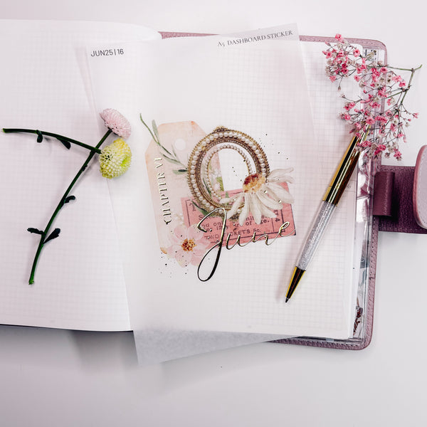 A5 STICKER DASHBOARD | SHEET 16 | CLEAR/ MATTE  | JUNE25 COLLECTION