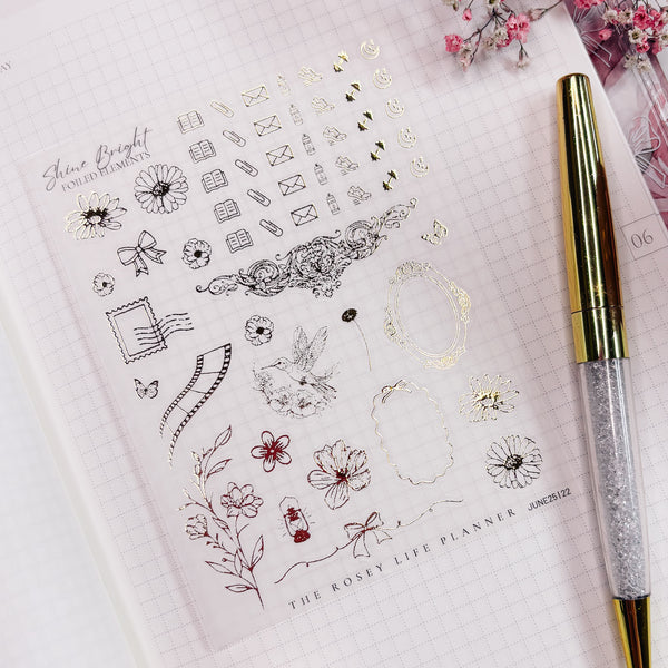 DECO STICKERS  | SHEET 22 | CLEAR/ MATTE  | JUN25 COLLECTION