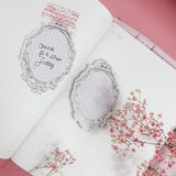 COZY FALL 2.0 |  PINK CHECKERED NOTEPAD | 50 Sheets - Gold Foil