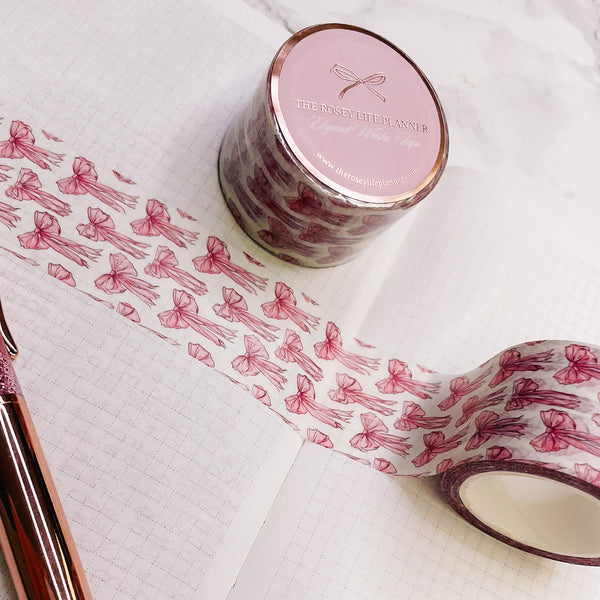 Washi Tape | 10 m - 3cm | Pink Bows