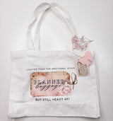 TOTE BAG | PLANNER BAGGAGE | WHITE CANVAS |