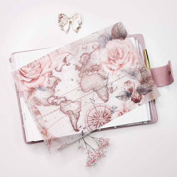 A4 DECO SHEET | VELLUM - Vintage Travel Collection