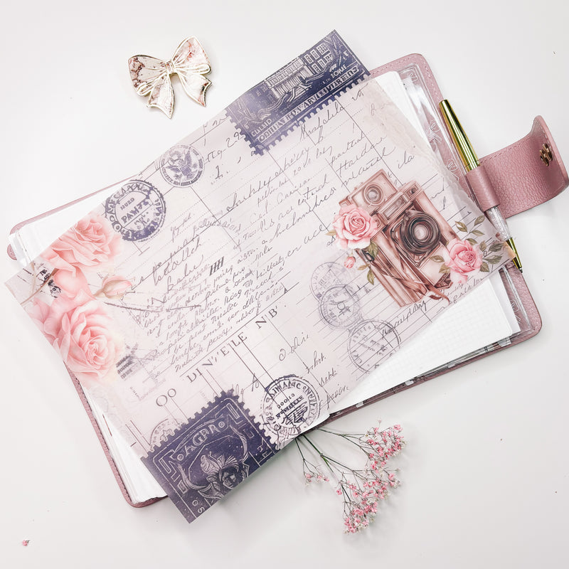 A4 DECO SHEET | VELLUM - Vintage Travel Collection
