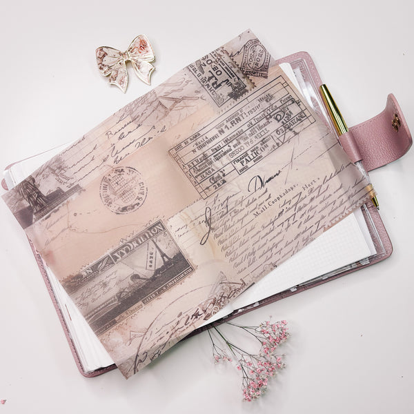 A4 DECO SHEET | VELLUM - Vintage Travel Collection