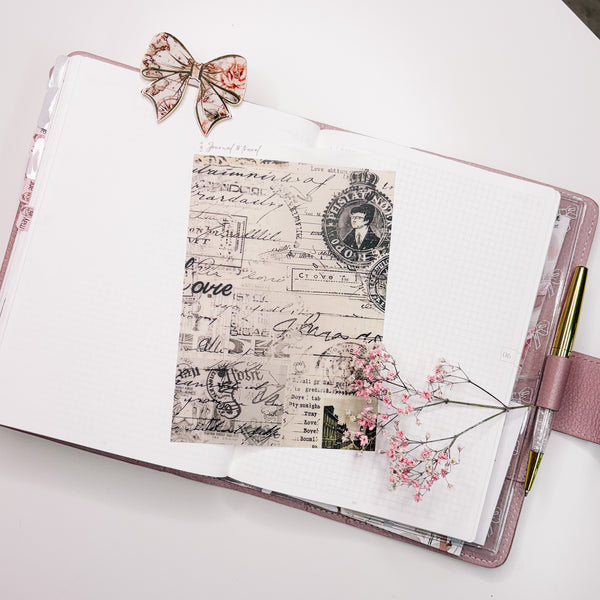 VINTAGE TRAVEL COLLECTION | TEARABLE DECO STICKERS | SH 11-15 | CLEAR MATTE