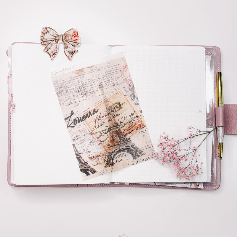 VINTAGE TRAVEL COLLECTION | TEARABLE DECO STICKERS | SH 11-15 | CLEAR MATTE