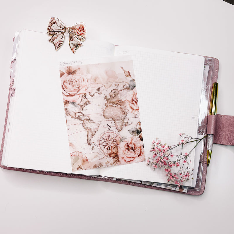 VINTAGE TRAVEL COLLECTION | TEARABLE DECO STICKERS | SH 11-15 | CLEAR MATTE