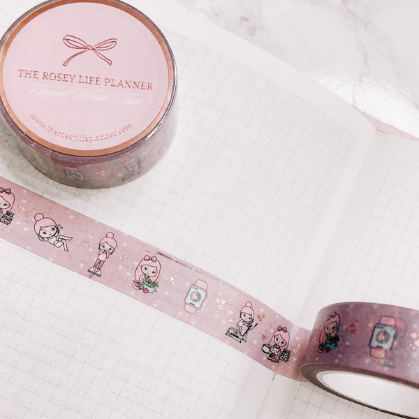 Washi Tape | 10 m - 1.5 cm | Rosey Posey Health