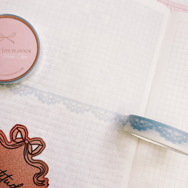 Washi Tape | 10 m - 1.0 cm | BLUE LACE