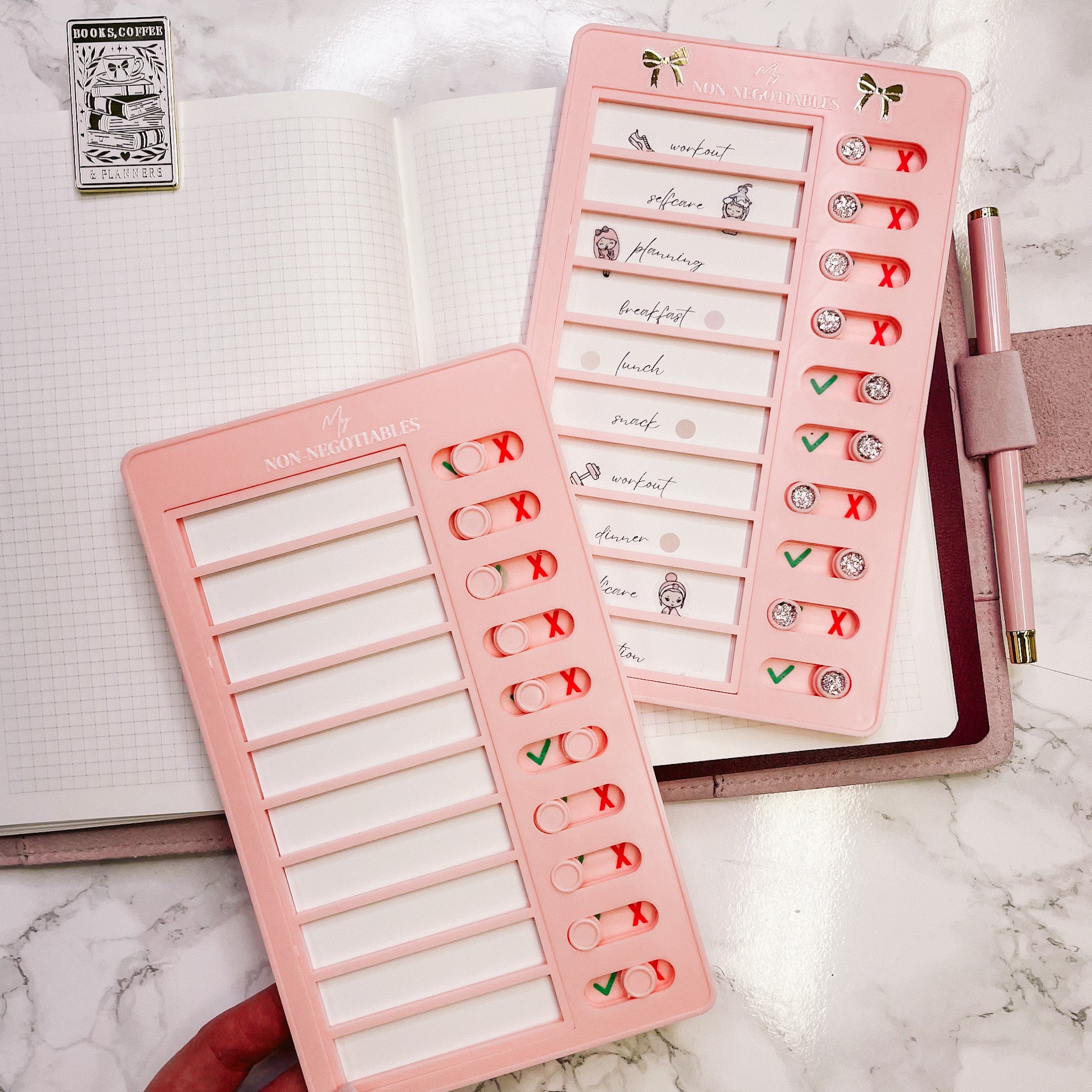 Sticker Tracker Board Tracker Board for Desk or Wall - Visual Motivation – theroseylifeplanner