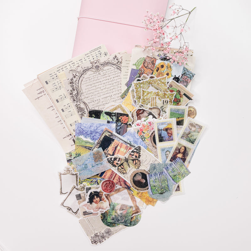 Ephemera Package - SET over 200 pcs| Stickers and Paper Die Cuts