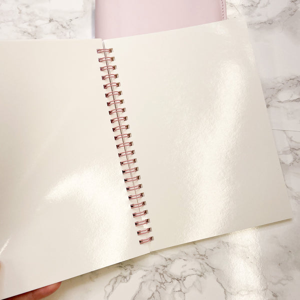 REUSABLE STICKER BOOK | SPIRAL BOUND | rose gold