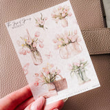 JOYS OF SPRING | DECO STICKERS | SHEET 3 -FOILED | CLEAR/ MATTE | APR24 COLLECTION