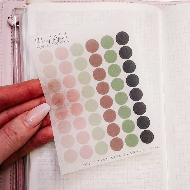 Floral Blush | DECO STICKERS | SH 4 | CLEAR MATTE