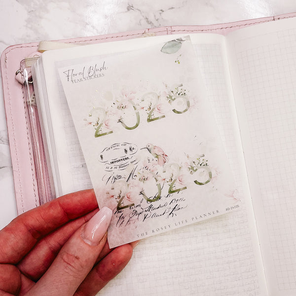 Floral Blush | DECO STICKERS | SH 5 | CLEAR MATTE