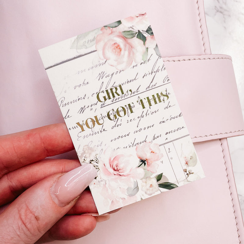 JOURNALING CARD | PLANNER DECO | GOLD