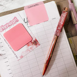 TRANSPARENT STICKY NOTES | TABS PAD | 30 SHEETS | Pink |