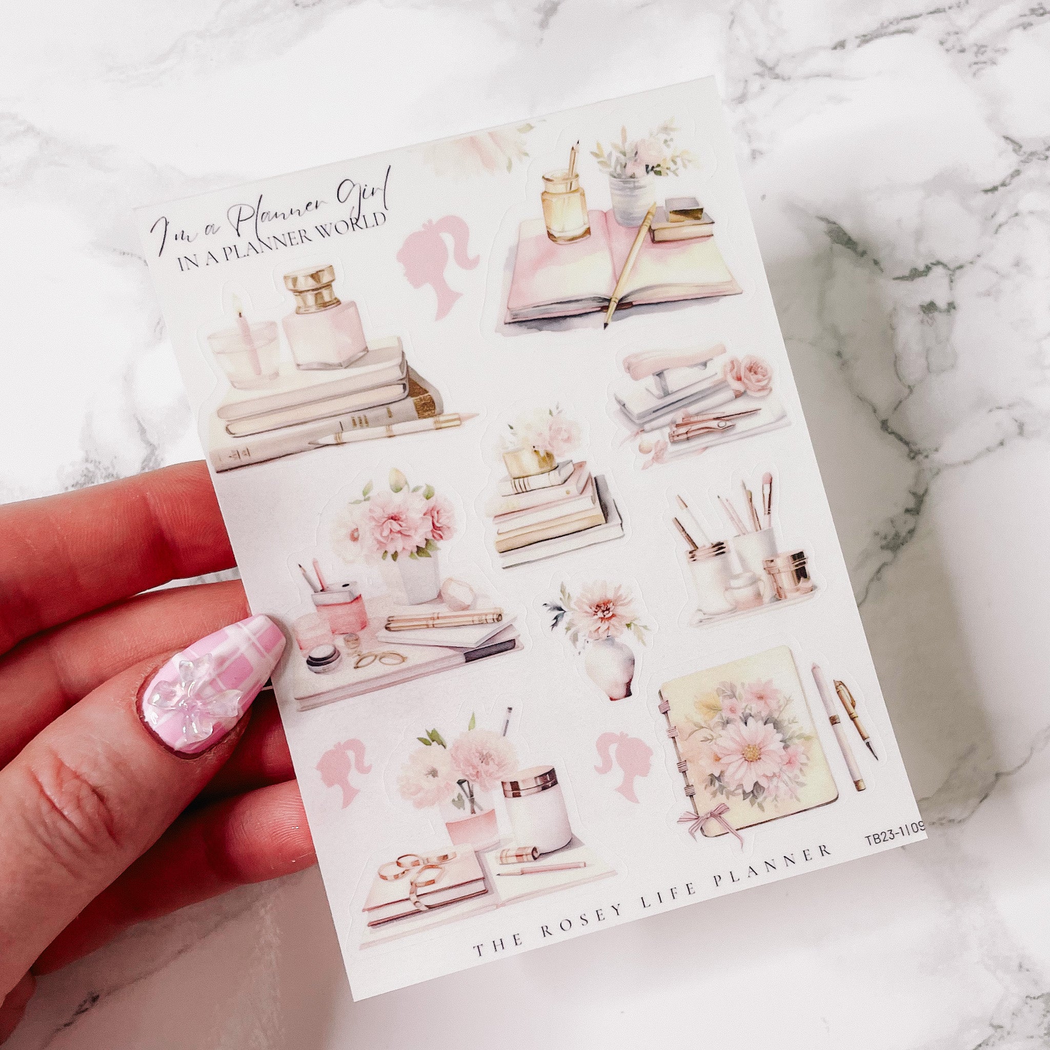I'M A PLANNER GIRL | DECO STICKERS | SHEET 9 | CLEAR/ MATTE | TB23-1 ...