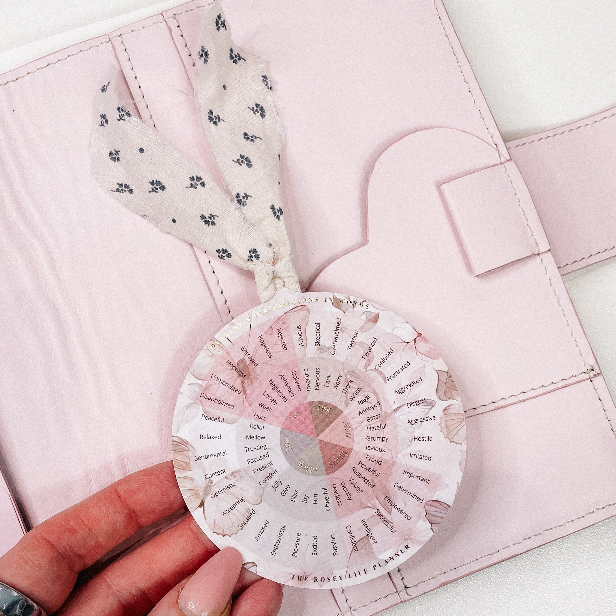EMOTIONAL WHEEL- BOOKMARK WITH RIBBON DETAIL – theroseylifeplanner