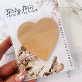 TRANSPARENT STICKY NOTES | MEMO PAD | 50 SHEETS | LATTE |