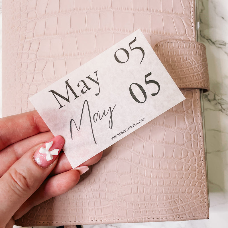 MAY | DECO STICKERS | LARGE MONTHS CLEAR/ MATTE