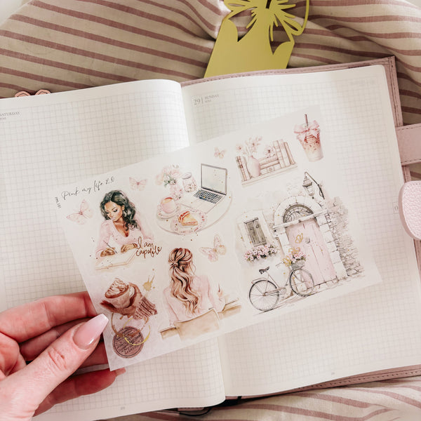 PINK MY LIFE 2.0 COLLECTION | STICKERS 1-13 or ALL 13 BUNDLE DEAL | CLEAR MATTE