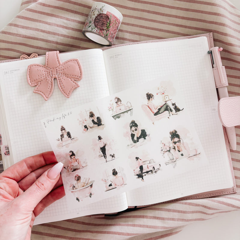 PINK MY LIFE 2.0 COLLECTION | STICKERS 1-13 or ALL 13 BUNDLE DEAL | CLEAR MATTE