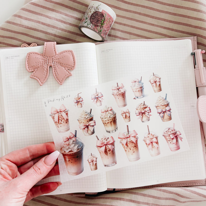 PINK MY LIFE 2.0 COLLECTION | STICKERS 1-13 or ALL 13 BUNDLE DEAL | CLEAR MATTE