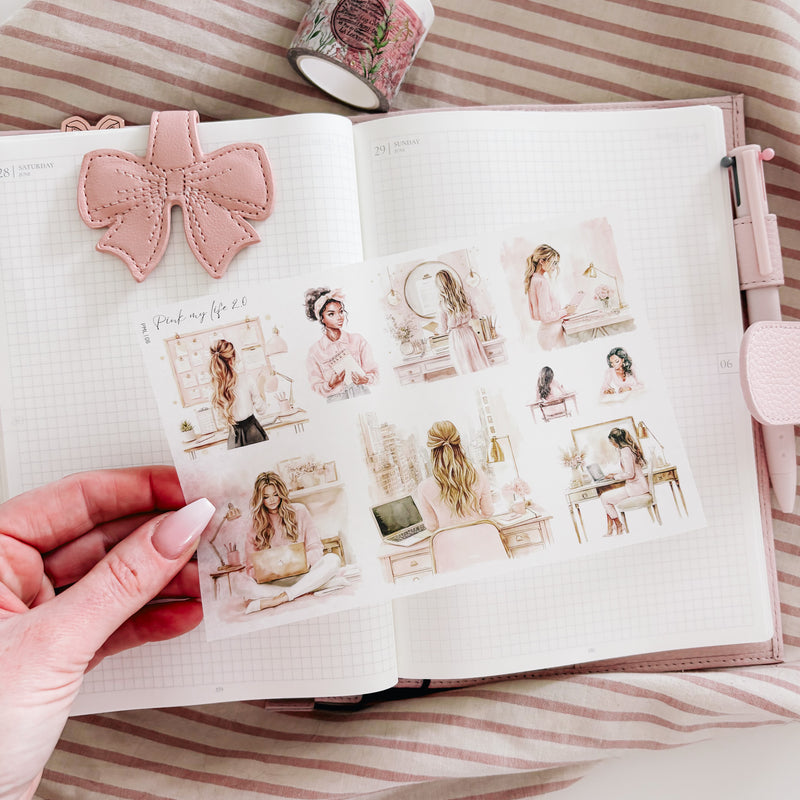 PINK MY LIFE 2.0 COLLECTION | STICKERS 1-13 or ALL 13 BUNDLE DEAL | CLEAR MATTE