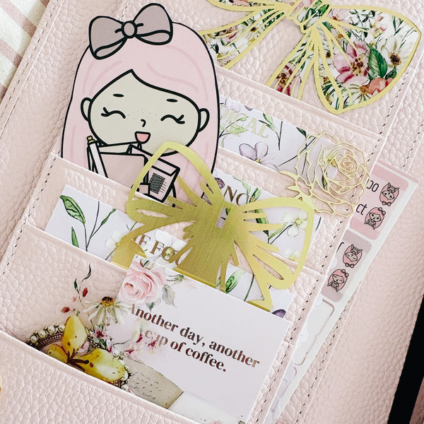 METAL WASHI TAPE CUTTER WITH BOW DETAIL - PINK MY LIFE 2.0