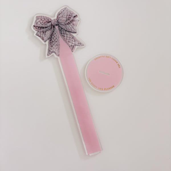 BOW WASHI TAPE HOLDER DISPLAY | ACRYLIC | PINK MY LIFE 2.0