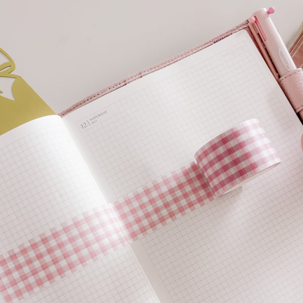 Washi Tape | 10 m - 3cm |  PINK MY LIFE 2.0 / Pink checkered