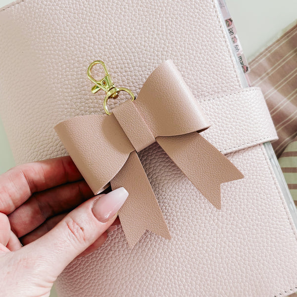 FAUX LEATHER KEY PLANNER CHARM | PLANNER DECOR