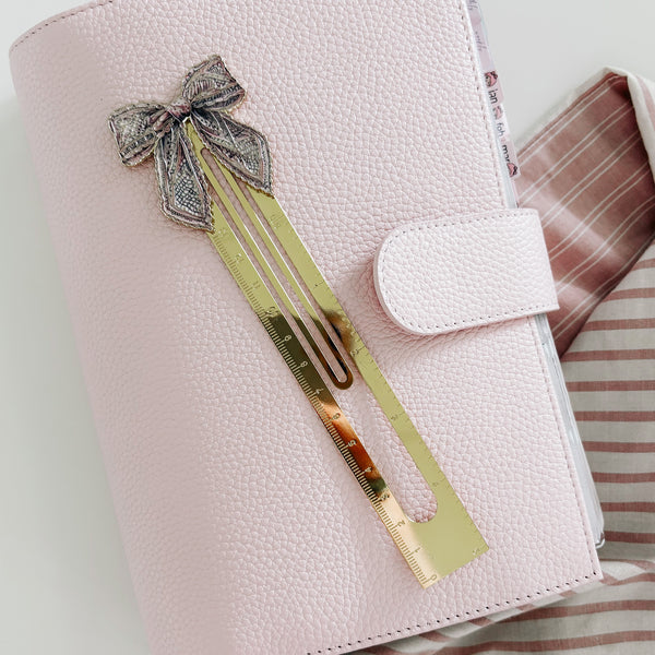 Bow Ruler Bookmark | FUNCTIONAL PLANNER DECOR