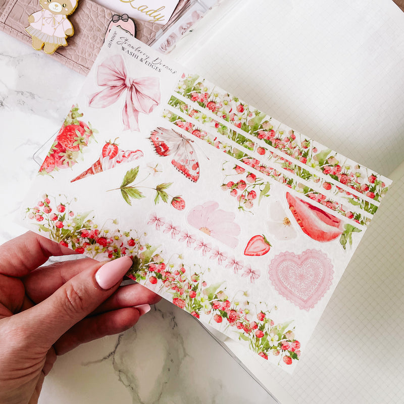 STRAWBERRY DREAM | WASHI CLEAR/ MATTE -  |SH7 JUN24